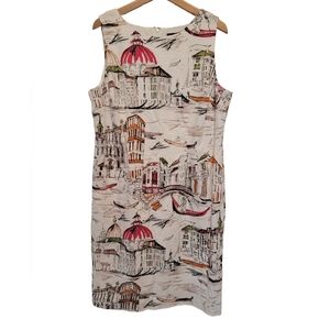Chetta B Dress. scenes of Venice, Italy. Great condition.
